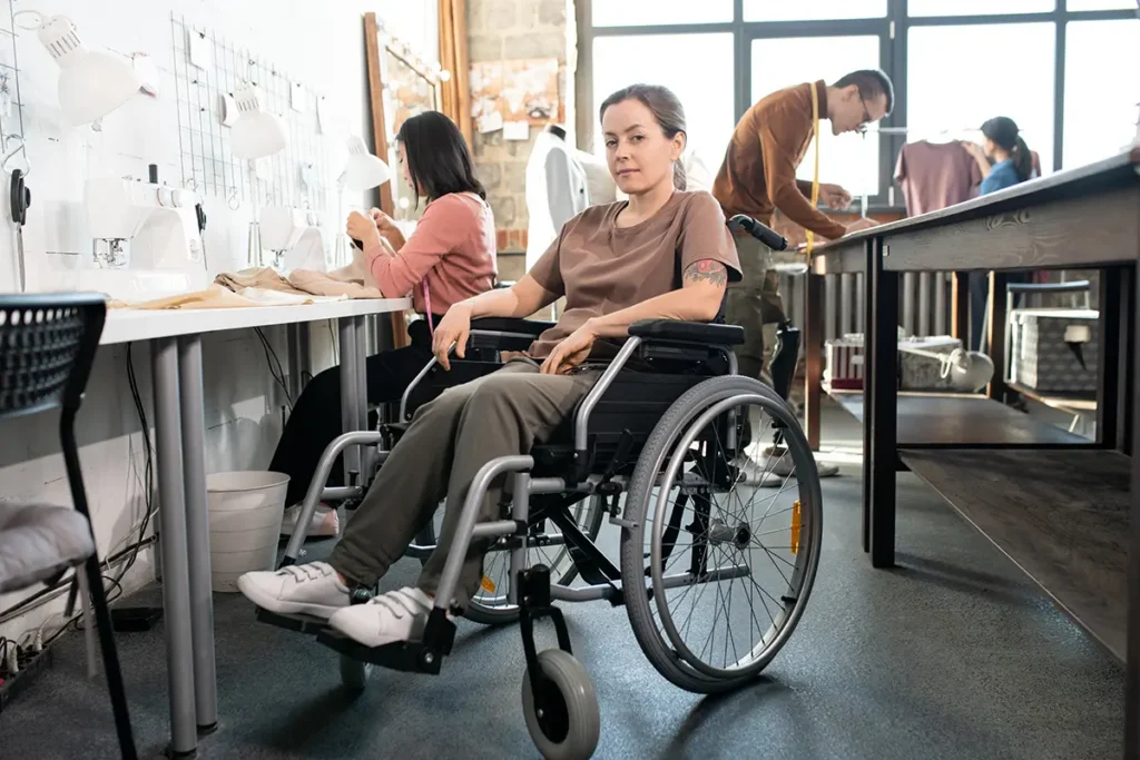 empowered person with a disability at work